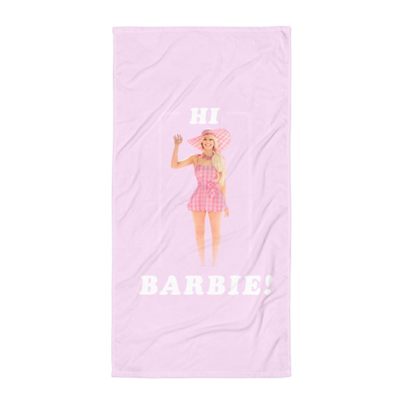 Hi Barbie Beach Towel  Barbie The Movie