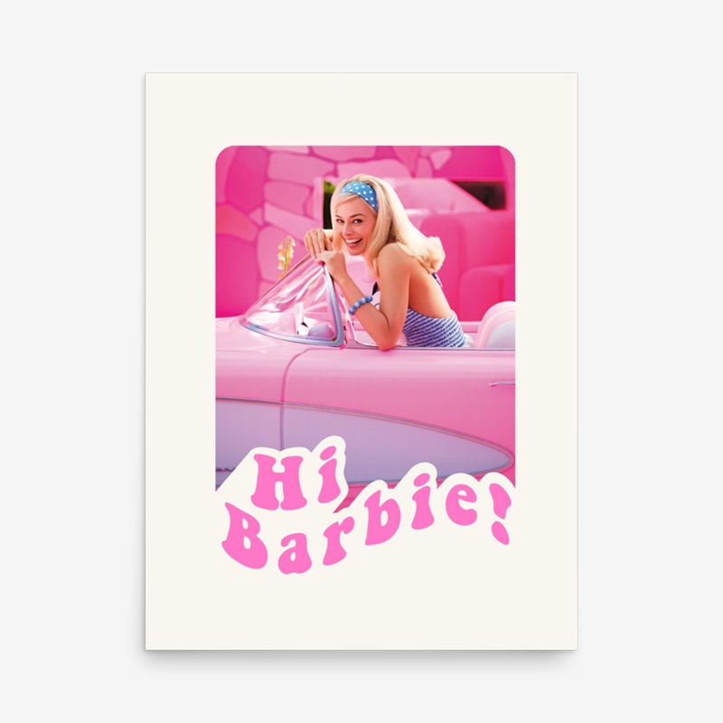 Hi Barbie! Convertible Poster Print  Barbie The Movie