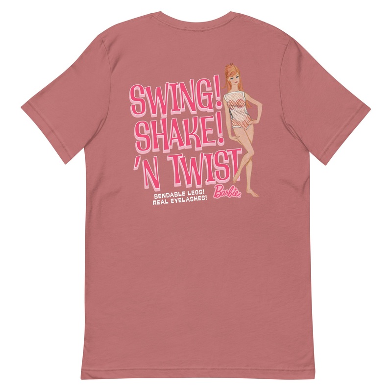Barbie 1960’s Swing Shake N’ Twist Embroidered T-Shirt