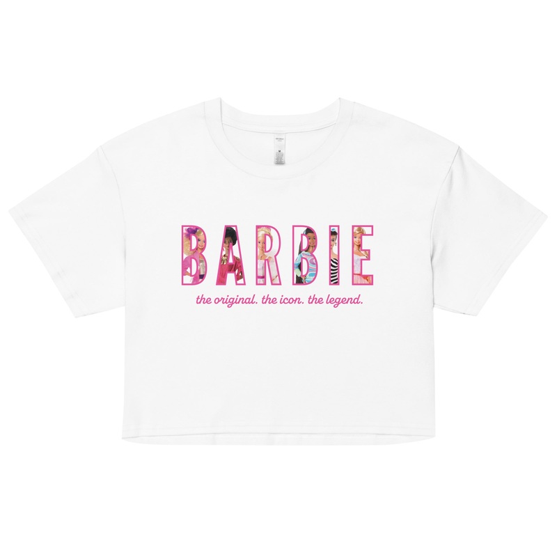 Barbie The Icon The Legend Crop Tee