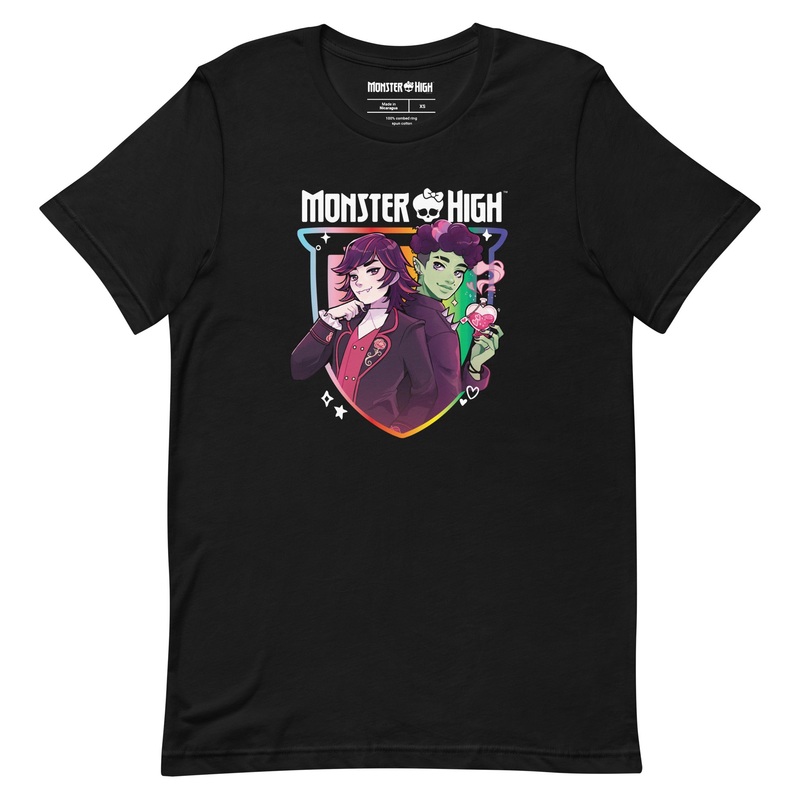 Monster High Pride Kieran & Spelldon Black T-Shirt (Cli Godfried)