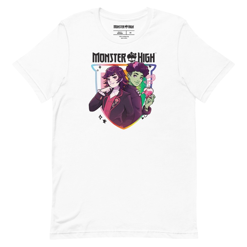 Monster High Pride Kieran & Spelldon White T-Shirt (Cli Godfried)