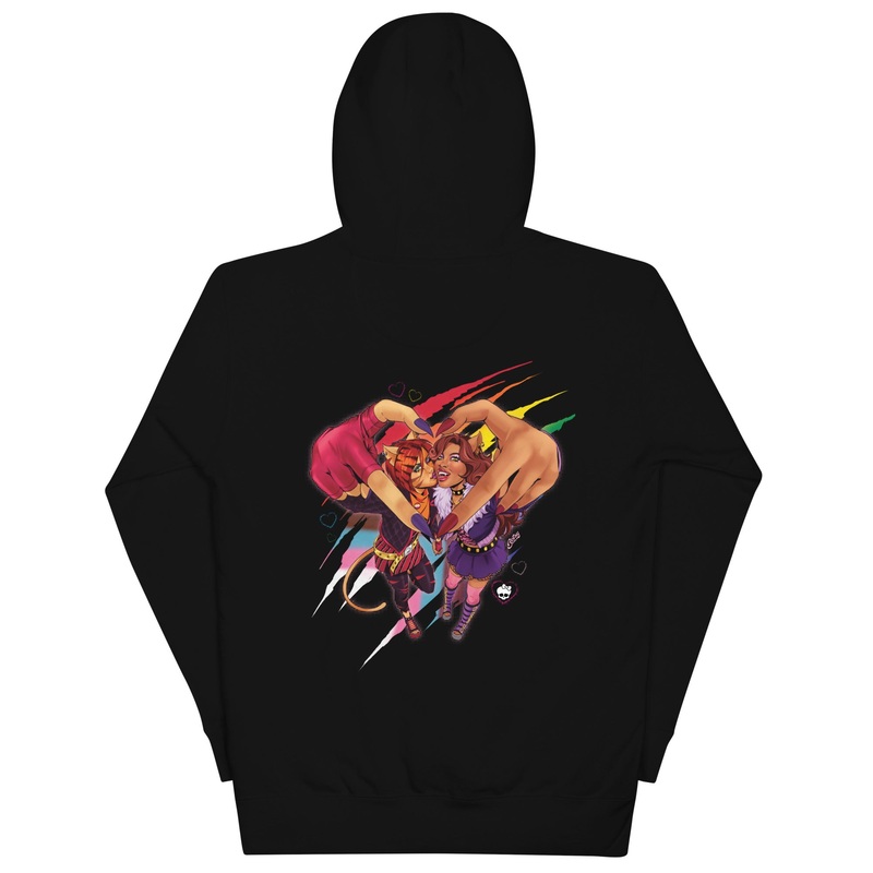 Monster High Pride Toralei & Clawdeen Hoodie (Betsy Cola)