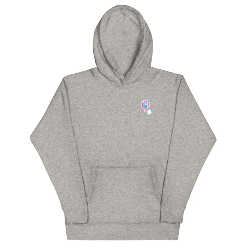 Barbie 1980’s Crystal Born to Sparkle Grey Hoodie