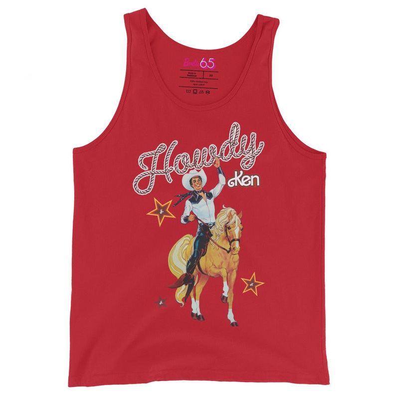 Barbie 1980’s Howdy Ken Red Tank Top