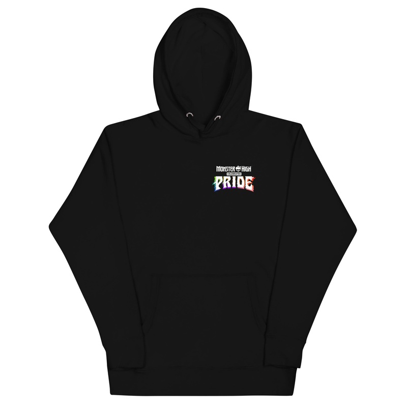Monster High Pride Floral Black Hoodie (Jeremy Holder)