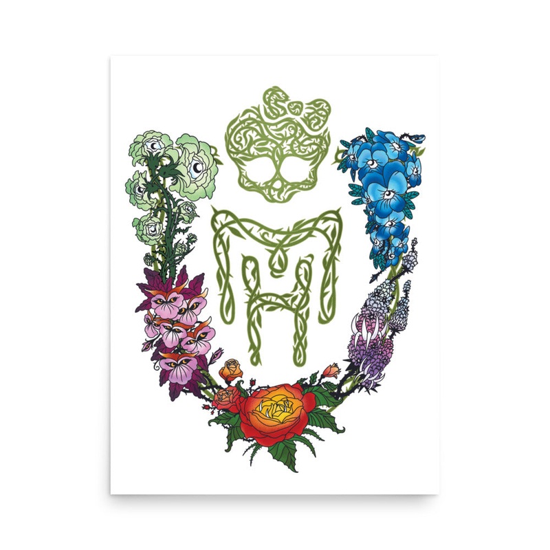 Monster High Pride Floral Poster (Jeremy Holder)