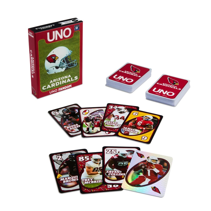 UNO Fandom NFL Arizona Cardinals Game Deck