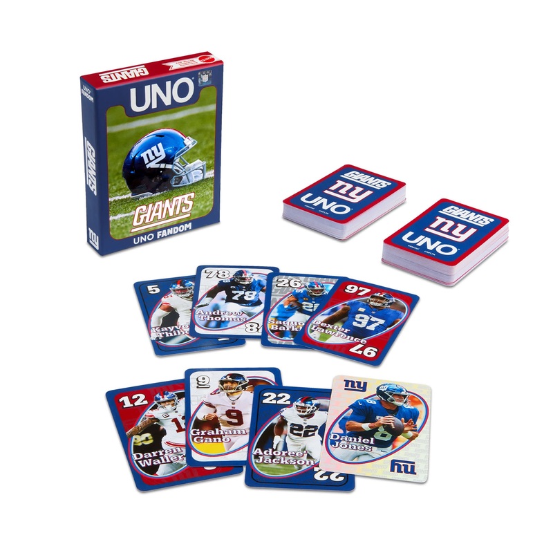 UNO Fandom NFL New York Giants Game Deck