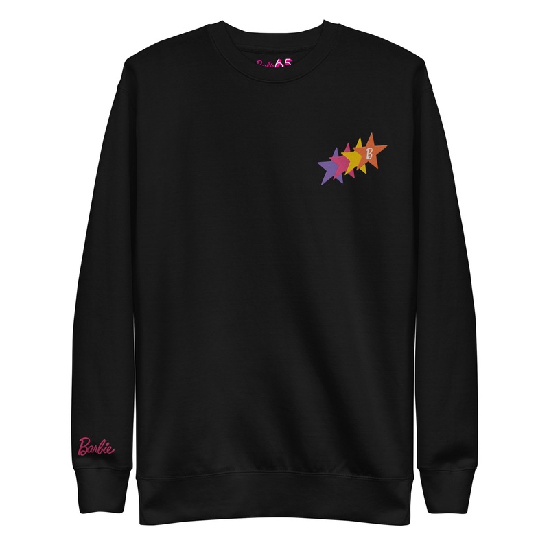Barbie 1970’s Forever Iconic Superstar Pink Dress Unisex Sweatshirt