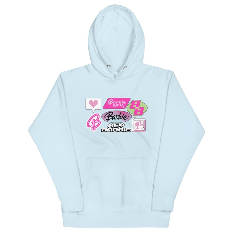 Barbie 2000’s Logos Blue Hoodie