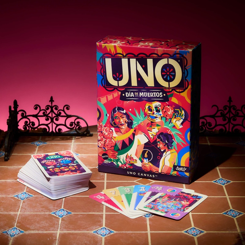 UNO Canvas Da de Muertos Card Game