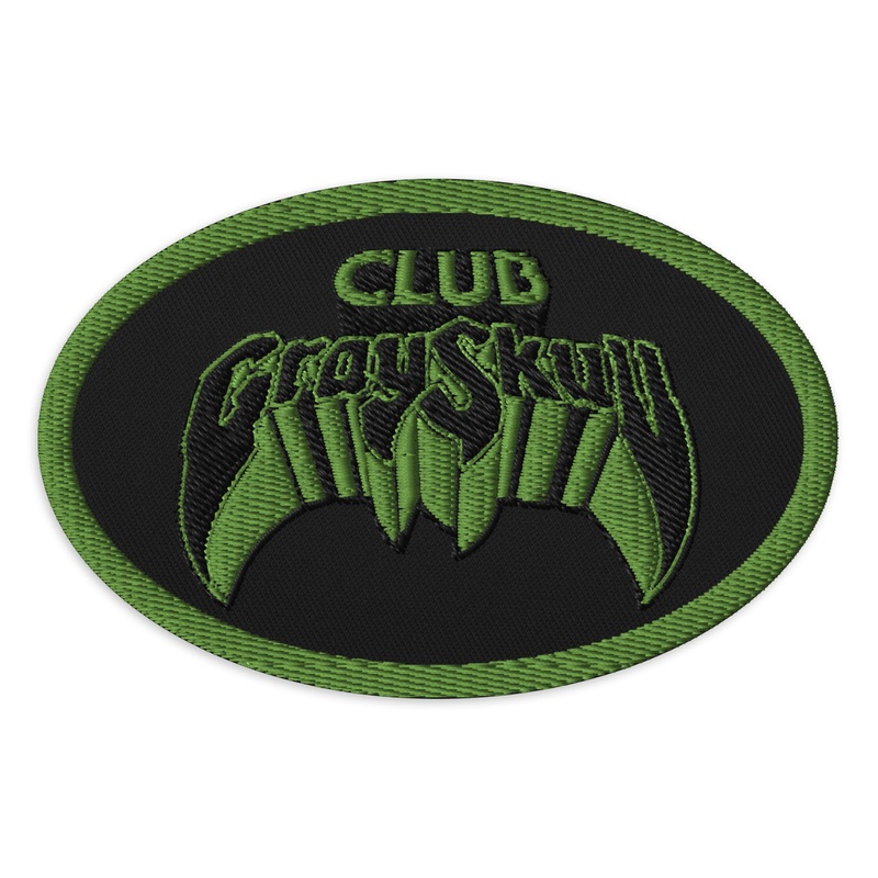Masters of the Revolution Club Grayskull Black Embroidered Patch
