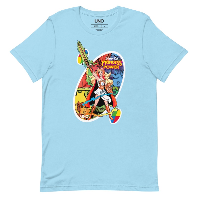 UNO Masters of the Revolution She-Ra Princess Power Blue T-Shirt