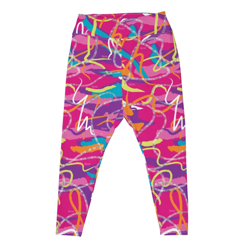 Barbie 80s Themed Neon Print Leggings (Plus Size)