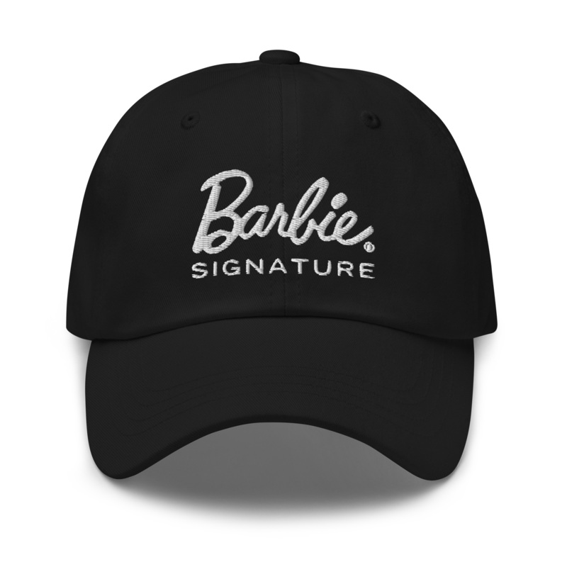 Barbie Signature Logo Black Baseball Hat