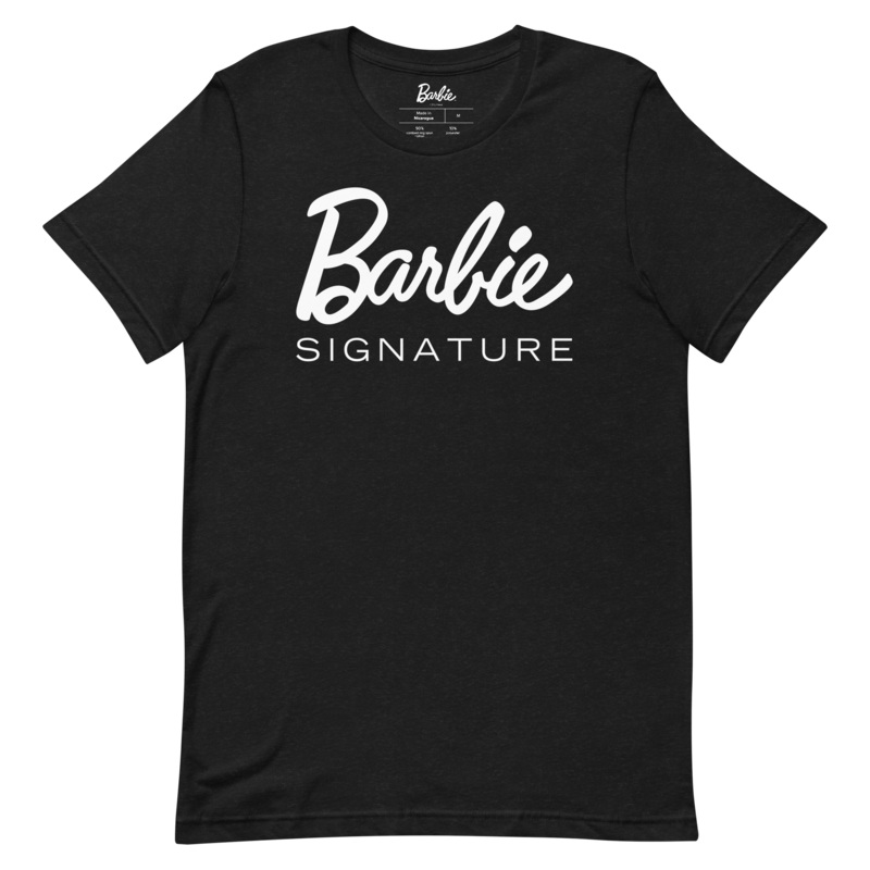 Barbie Signature Logo Unisex Black T-Shirt