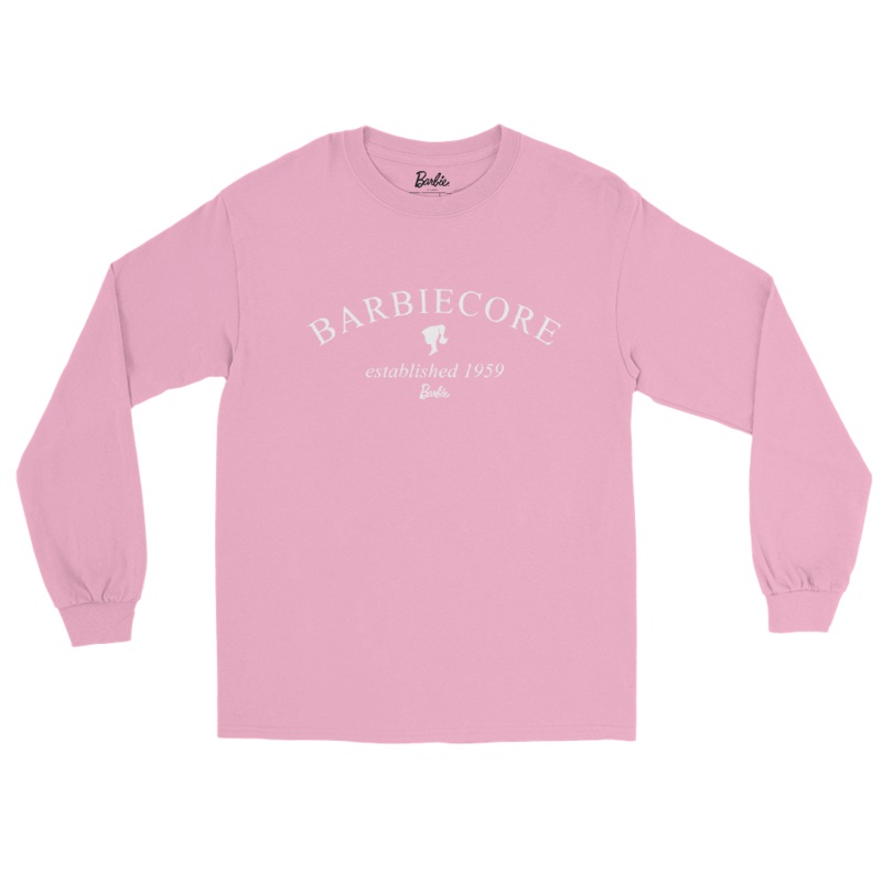 Barbiecore Established 1959 Logo Mens Long Sleeve Shirt