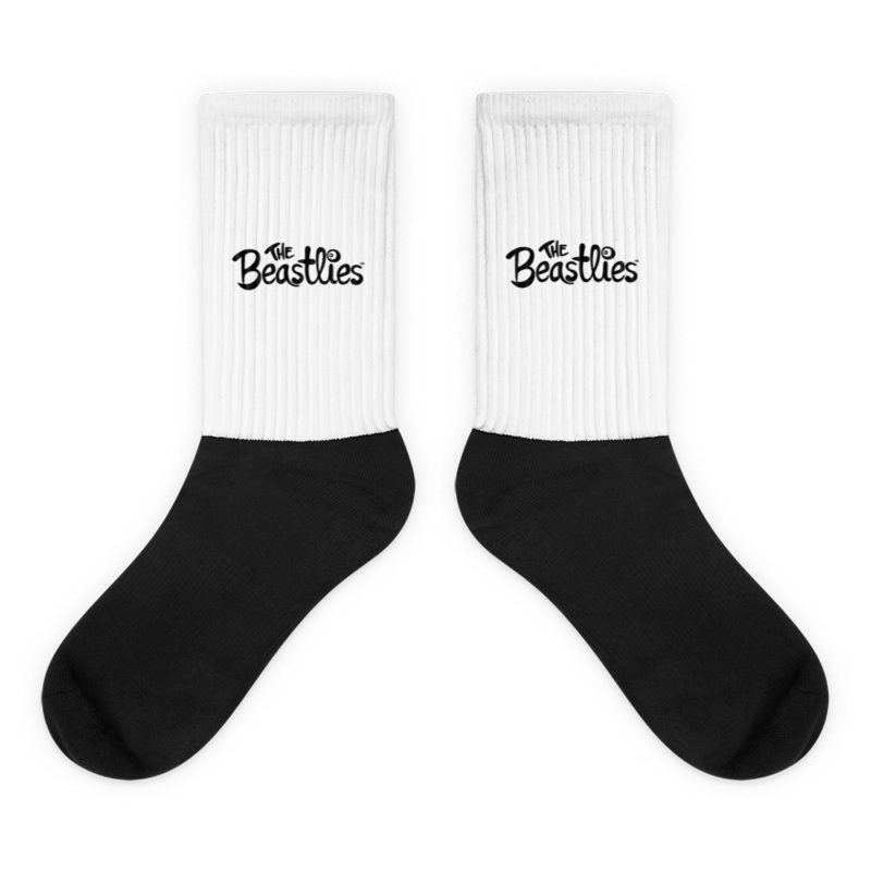 The Beastlies Core Logo Black and White Socks