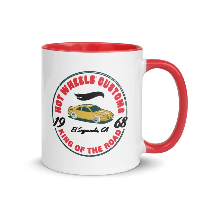 Hot Wheels King of the Road White Mug