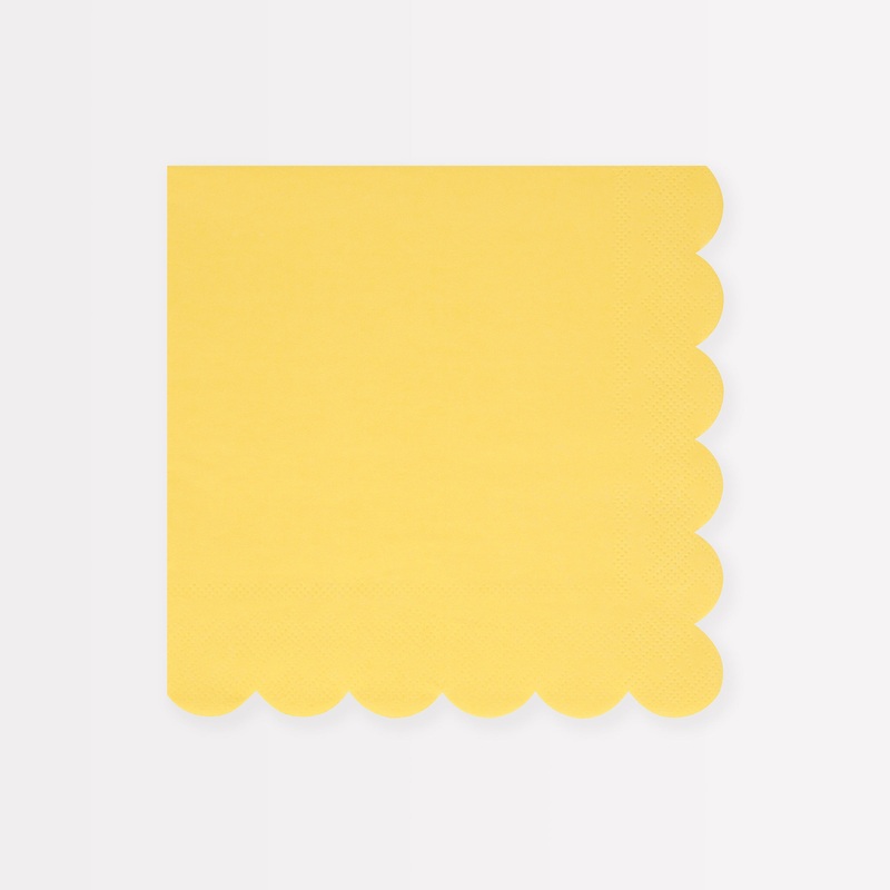 Lemon Sherbet Large Napkins (x 16)