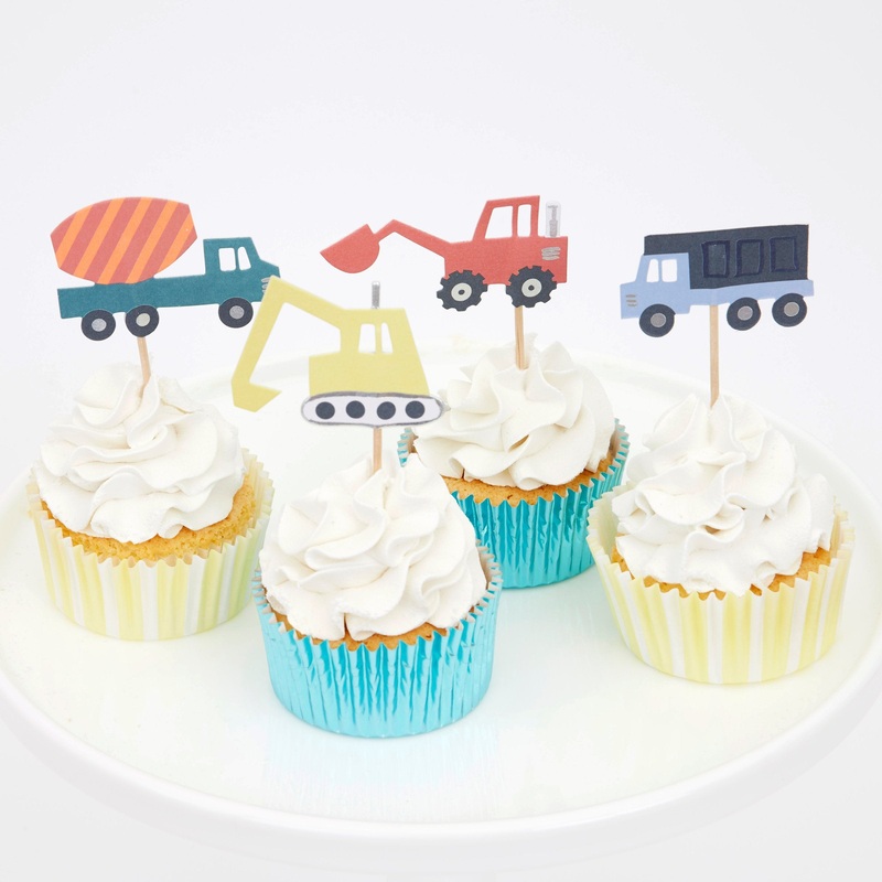Construction Cupcake Kit (x 24 toppers)