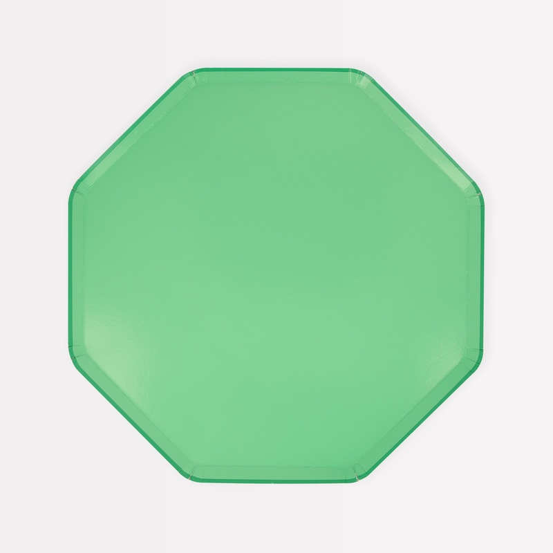 Emerald Green Side Plates (x 8)