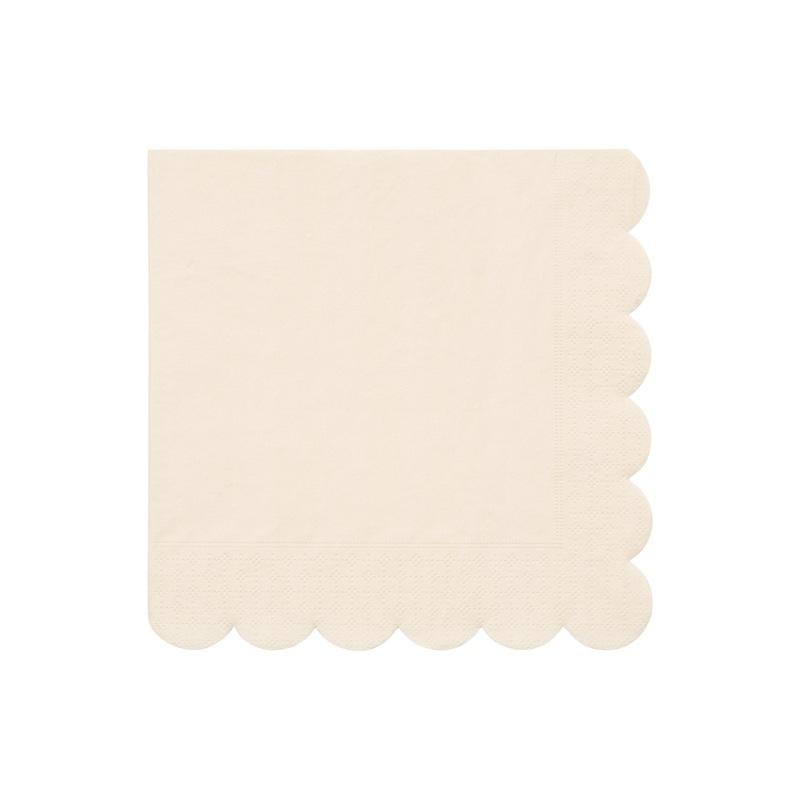 Large Cream Paper Napkins – Big Multipack (x 100)