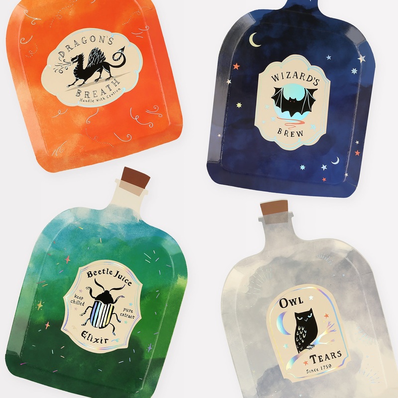 Making Magic Potion Bottle Plates (x 8)
