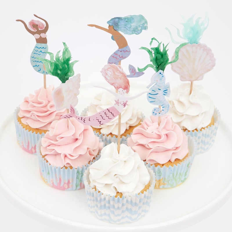Mermaid Cupcake Kit (x 24 toppers)