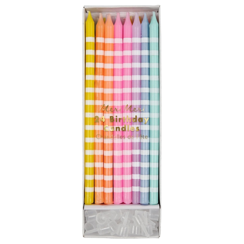 Pastel Party Candles (x 24)