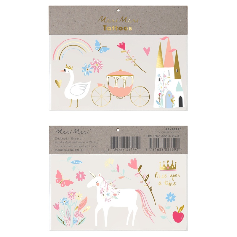Princess Large Temporary Tattoos
