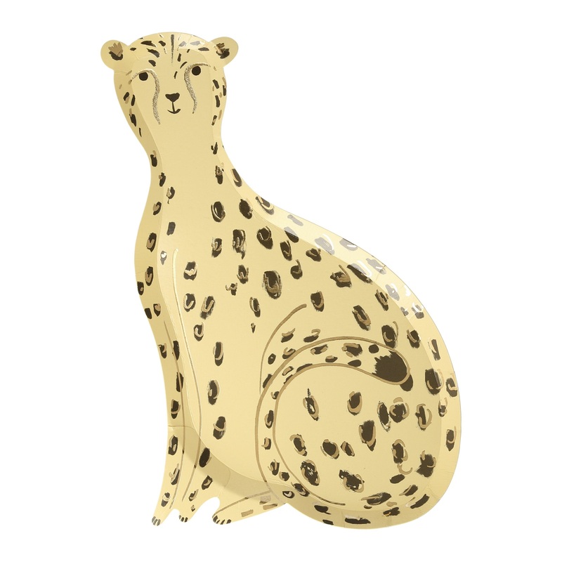 Safari Cheetah Plates (x 8)