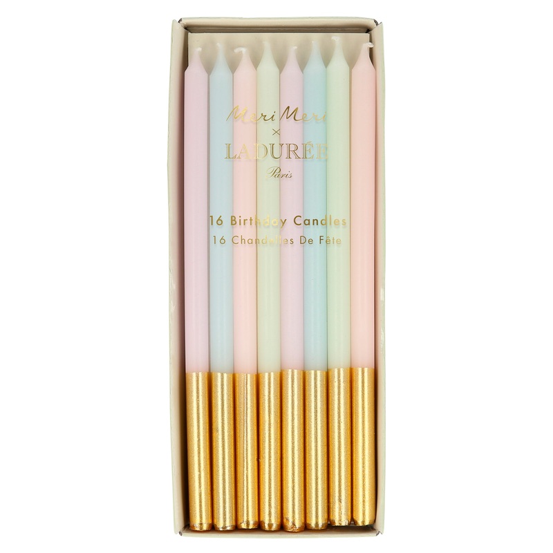 x Ladure Paris Gold Dipped Candles (x 16)