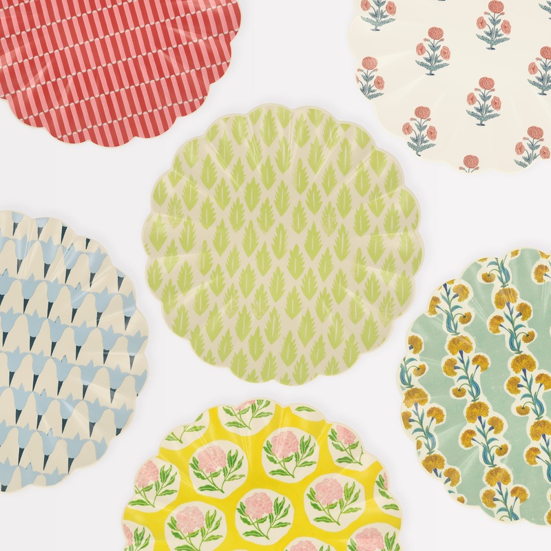 x Molly Mahon Reusable Large Plates (x 6)