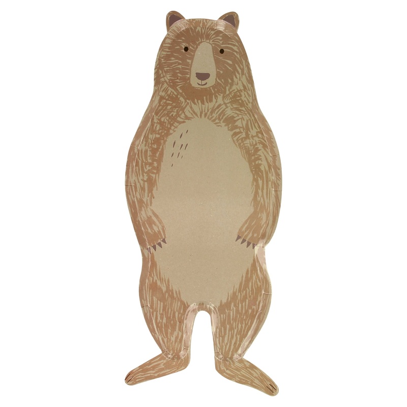 Brown Bear Large Plates (x 8)
