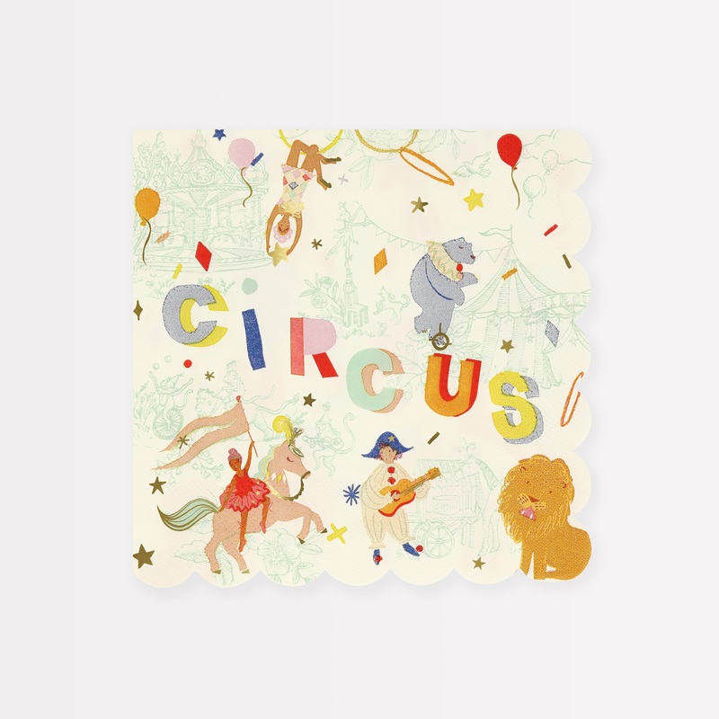 Circus Large Napkins (x 16)