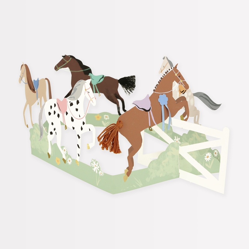 Concertina Horse Card