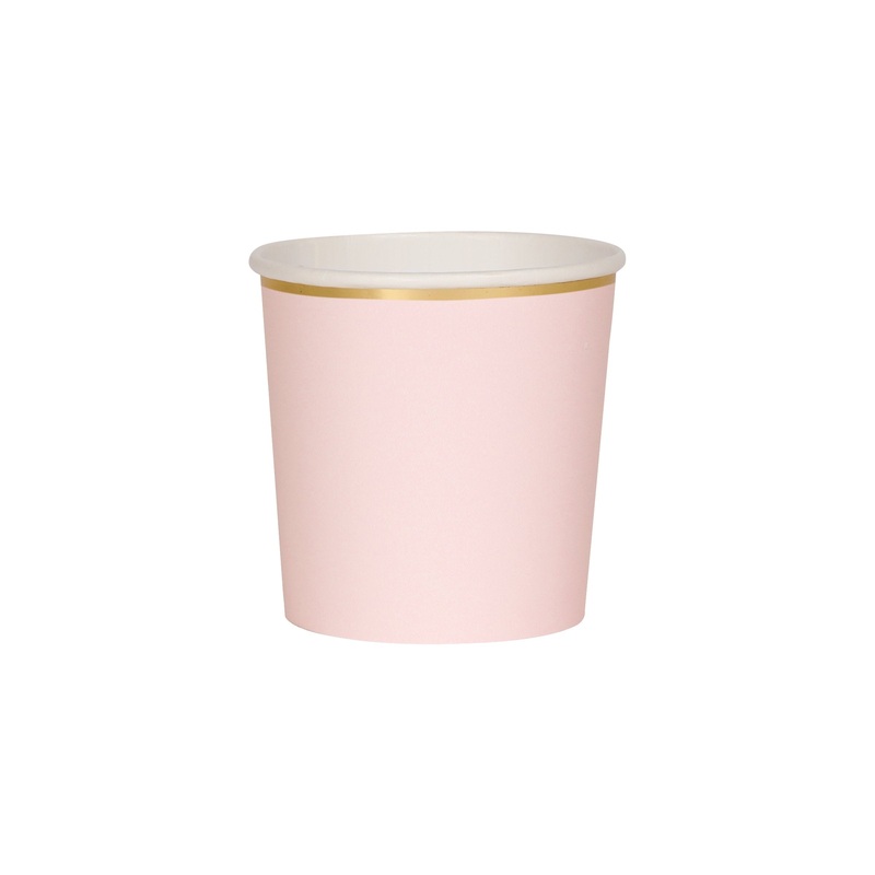 Dusky Pink Tumbler Cups (x 8)