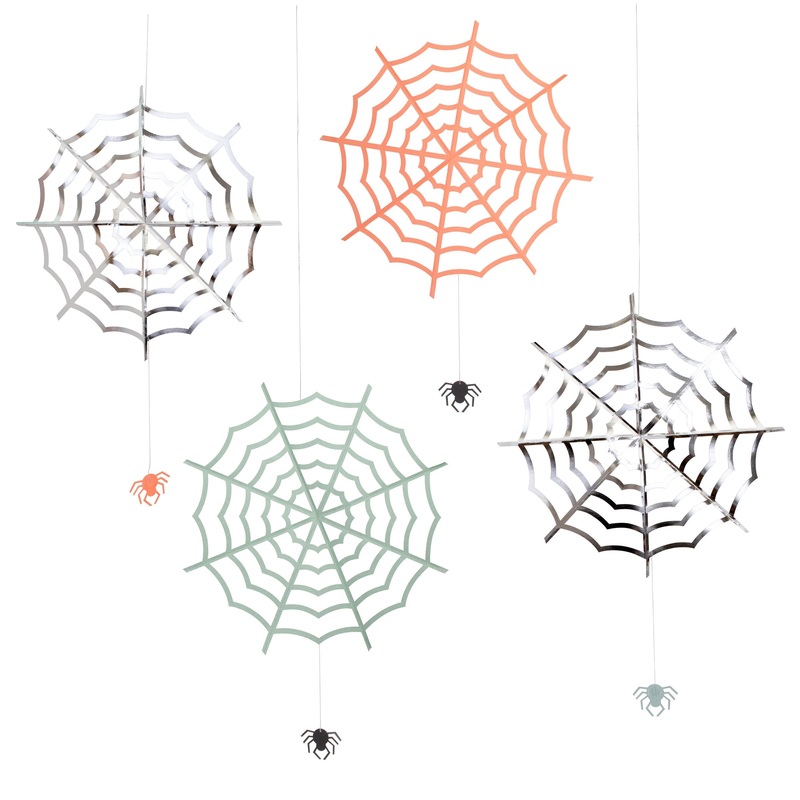 Halloween Hanging Cobwebs (x 4)
