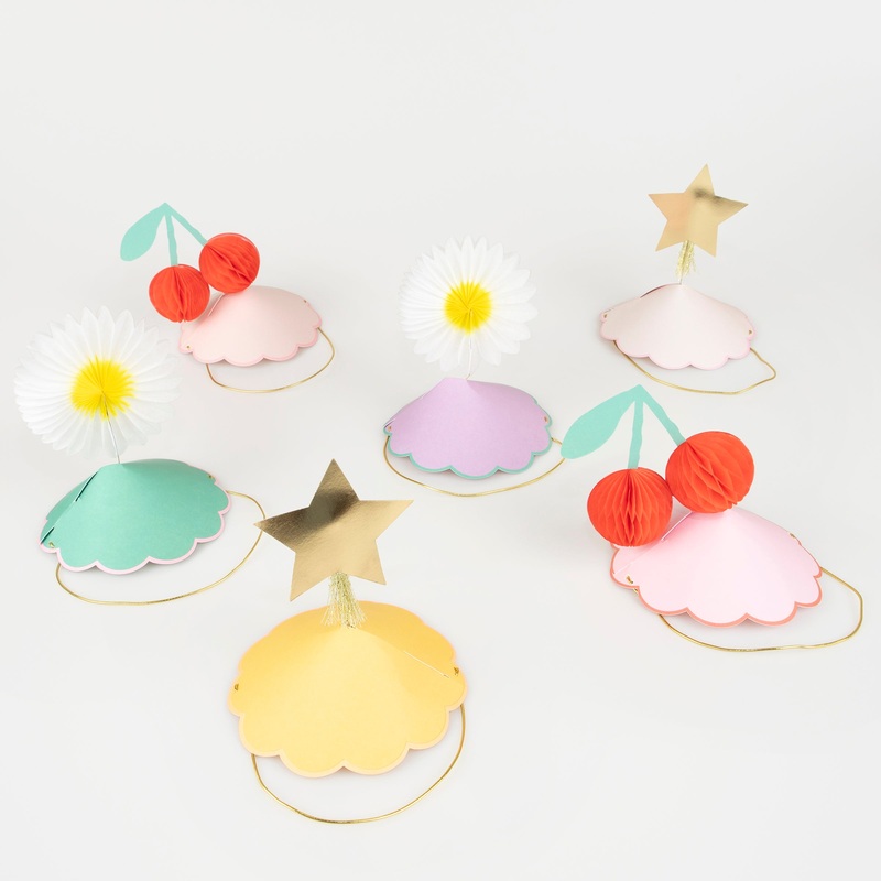 Happy Icons Party Hats (x 6)