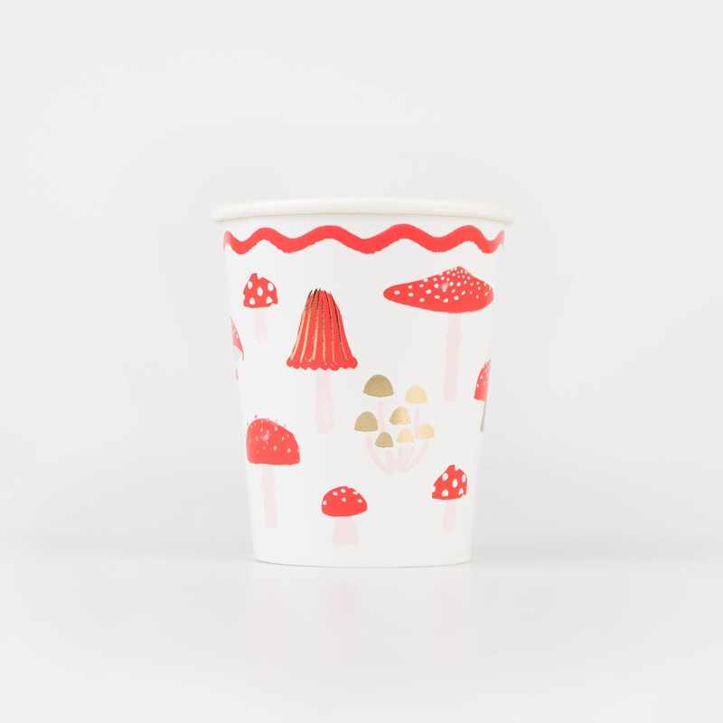 Merry Mushroom Cups (x 8)