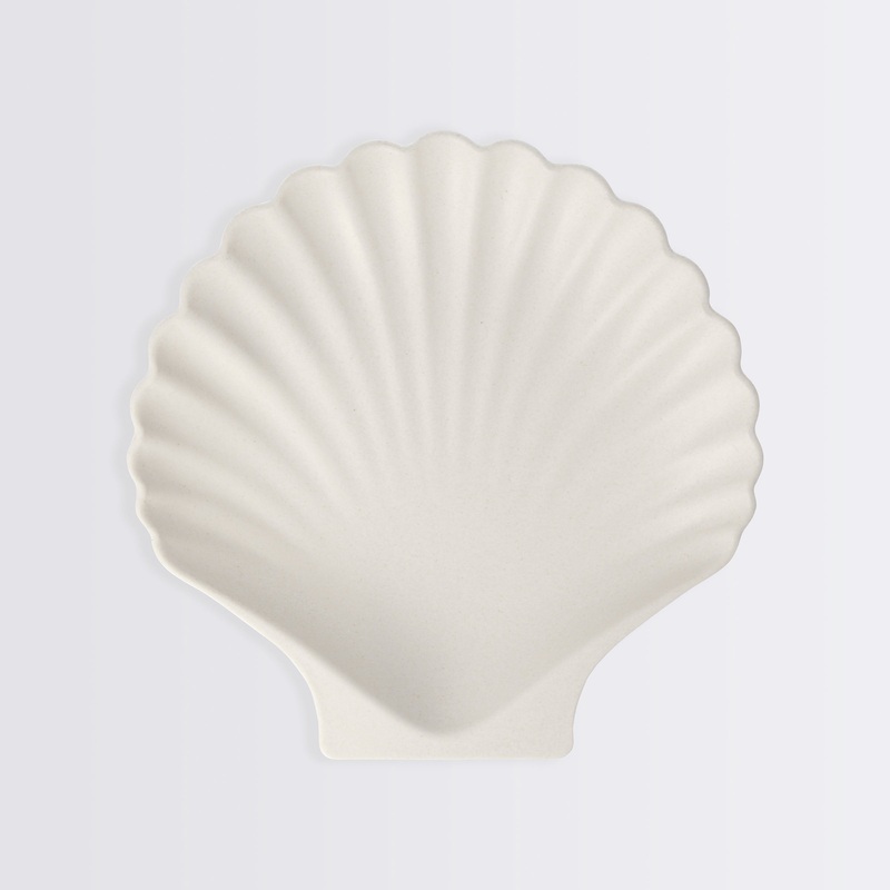 Natural Reusable Bamboo Shell Plates (x 6)