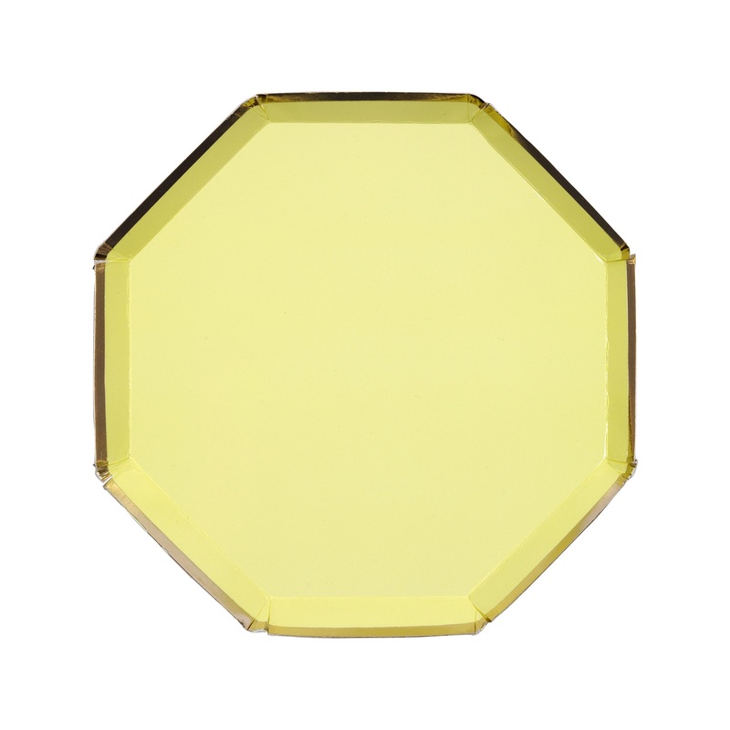 Pale Yellow Side Plates (x 8)