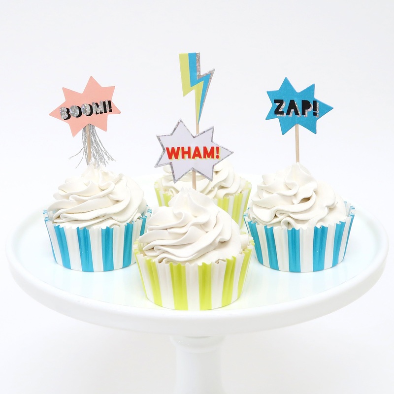 Superhero Cupcake Kit (x 24 toppers)