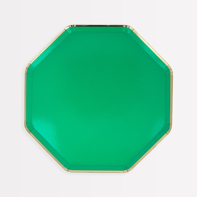 Fir Tree Green Side Plates (x 8)