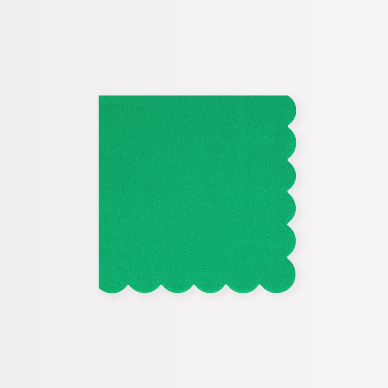 Fir Tree Green Small Napkins (x 16)