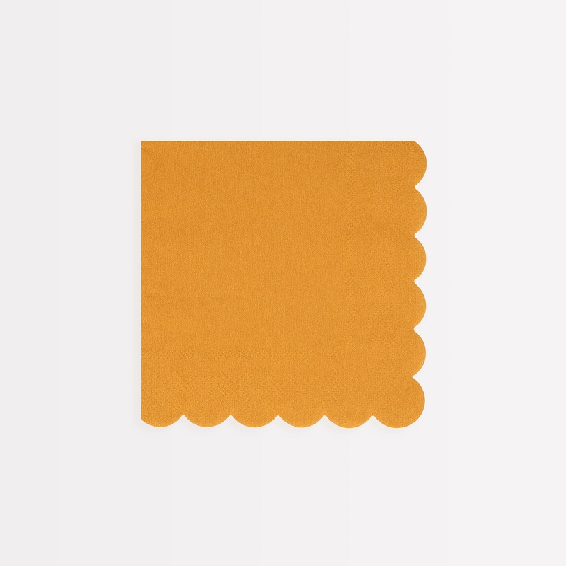 Harvest Yellow Small Napkins (x 16)