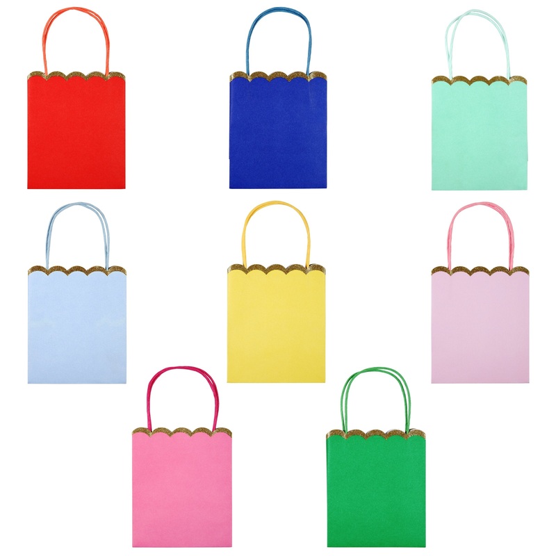 Multicolor Party Bags (set of 8)