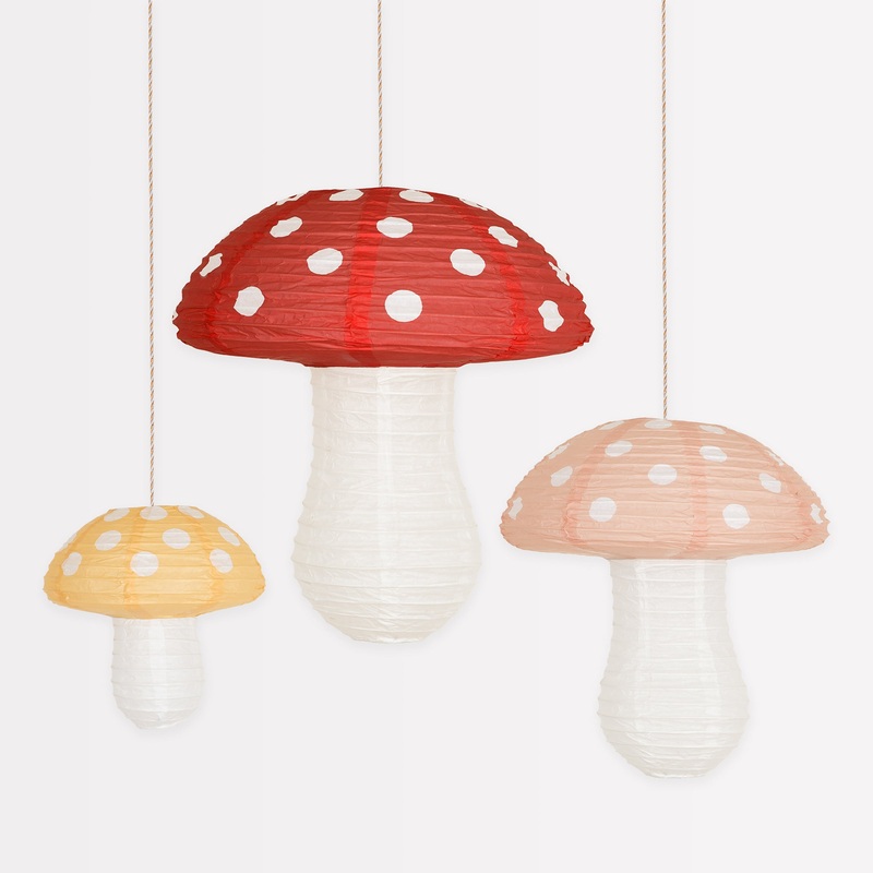 Mushroom Lanterns (x 3)